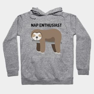 NAP ENTHUSIAST - Sloth Illustration Hoodie